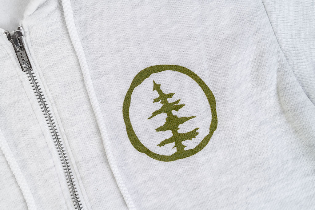 Light Gray Zip Up Hoodie - Image 3