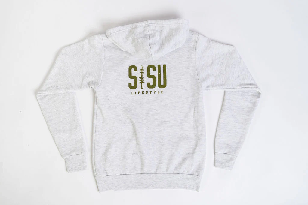 Light Gray Zip Up Hoodie - Image 4