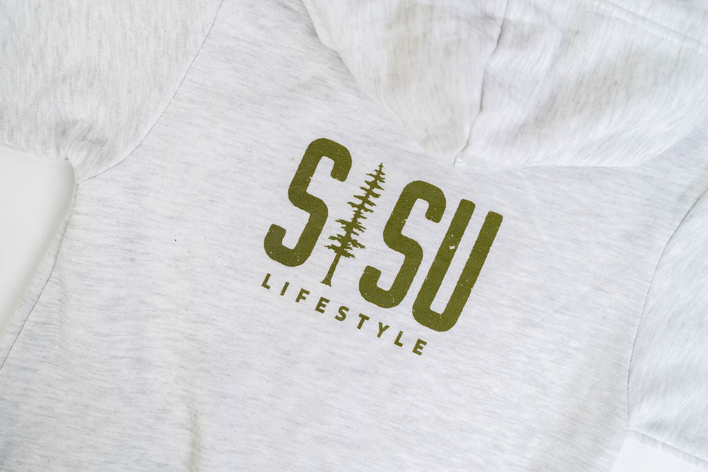 Light Gray Zip Up Hoodie - Image 5