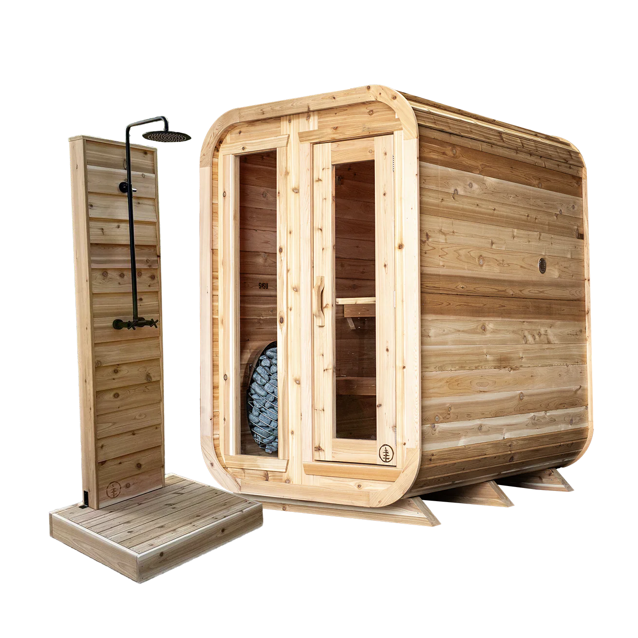 Charlie Cabin Sauna + Eden Shower Bundle