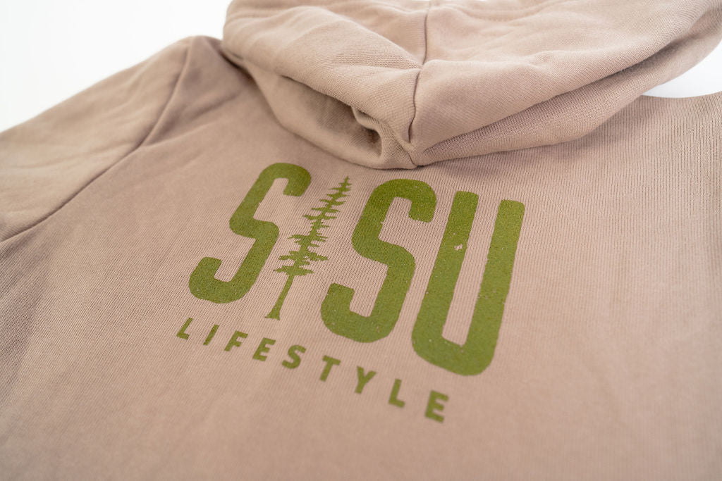Tan Zip Up Hoodie - Image 3