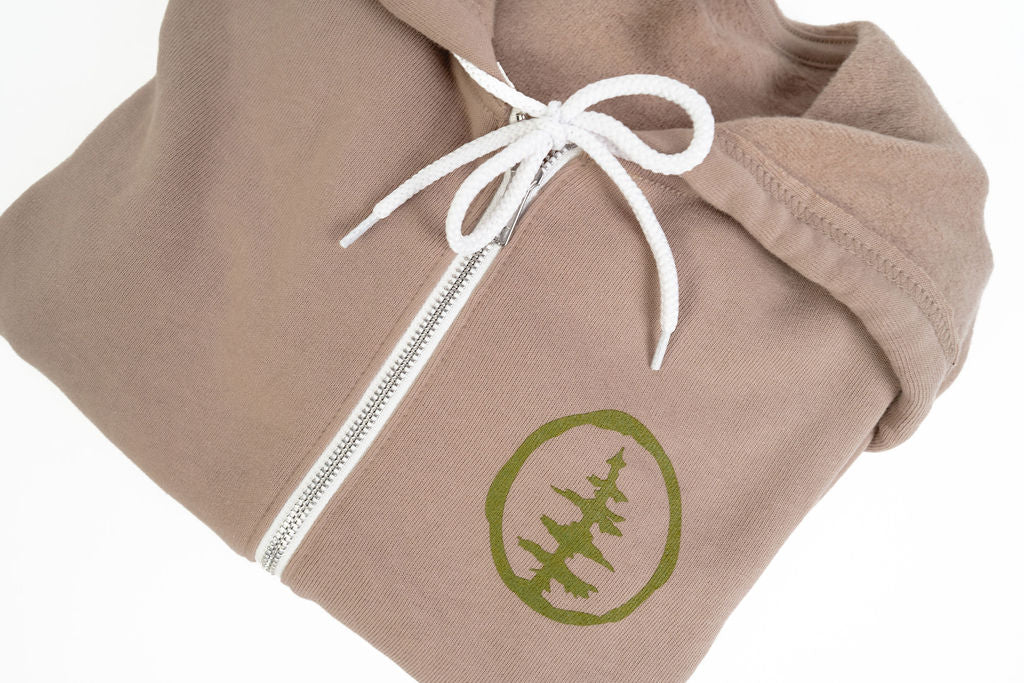 Tan Zip Up Hoodie - Image 5